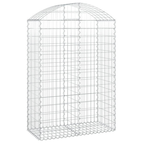 Vidaxx gabion voûté 100x50x140 160 cm en fer galvanisé