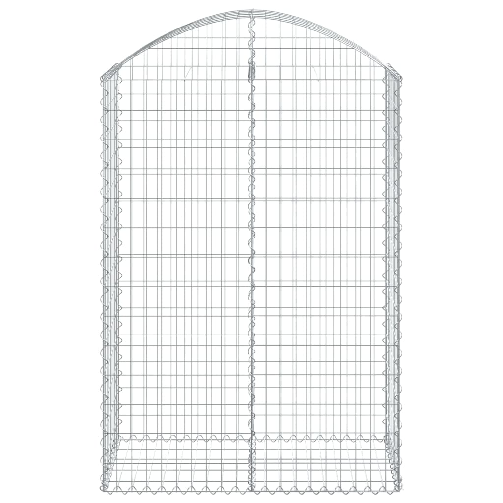 Vidaxx gabion voûté 100x50x140 160 cm en fer galvanisé
