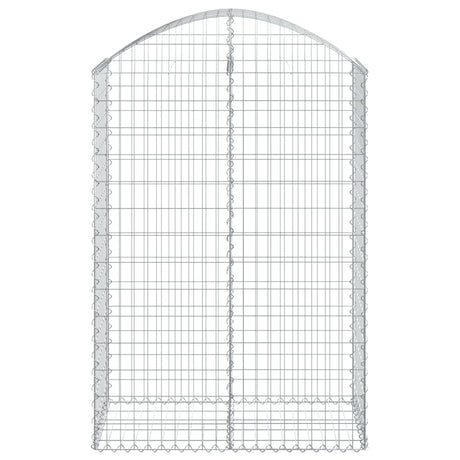 Vidaxx gabion voûté 100x50x140 160 cm en fer galvanisé