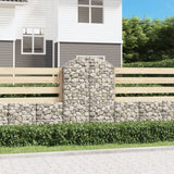 Vidaxx gabion voûté 100x50x140 160 cm en fer galvanisé
