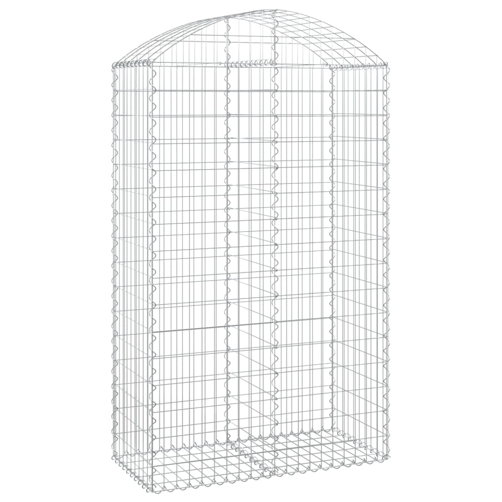 Vidaxx gabion voûté 100x50x160 180 cm en fer galvanisé