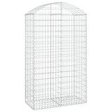 Vidaxx gabion voûté 100x50x160 180 cm en fer galvanisé