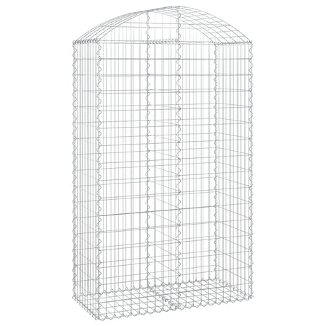 Vidaxx gabion voûté 100x50x160 180 cm en fer galvanisé