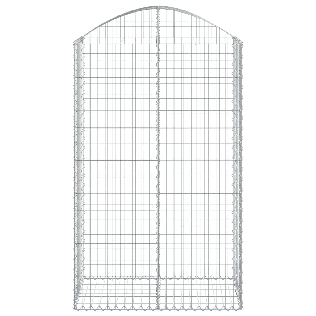 Vidaxl Schanskorf abovedado 100x50x160 180 cm de hierro galvanizado