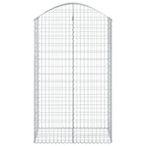 Vidaxx gabion voûté 100x50x160 180 cm en fer galvanisé