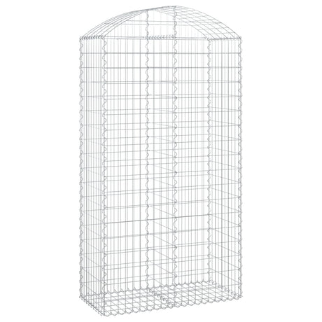 Vidaxx gabion voûté 100x50x180 200 cm en fer galvanisé