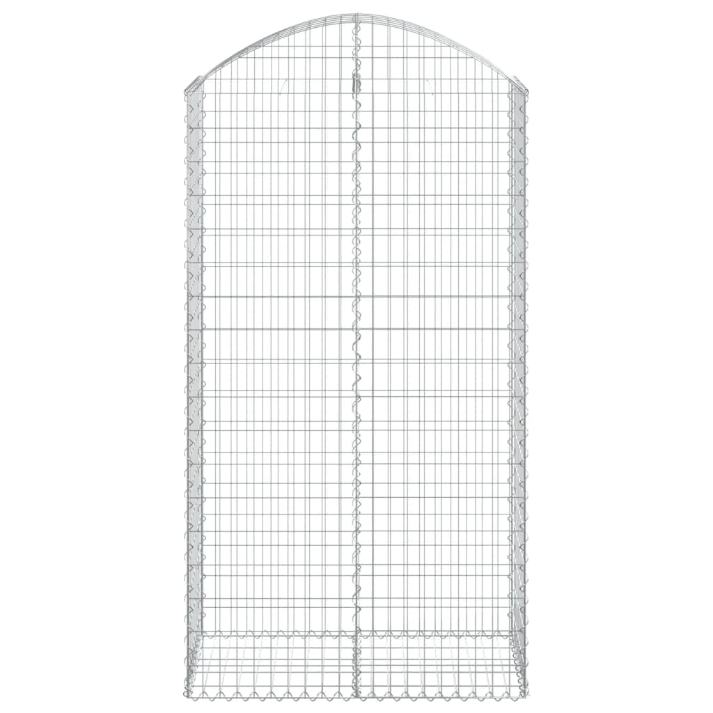 Vidaxx gabion voûté 100x50x180 200 cm en fer galvanisé