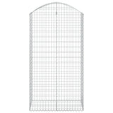 Vidaxx gabion voûté 100x50x180 200 cm en fer galvanisé