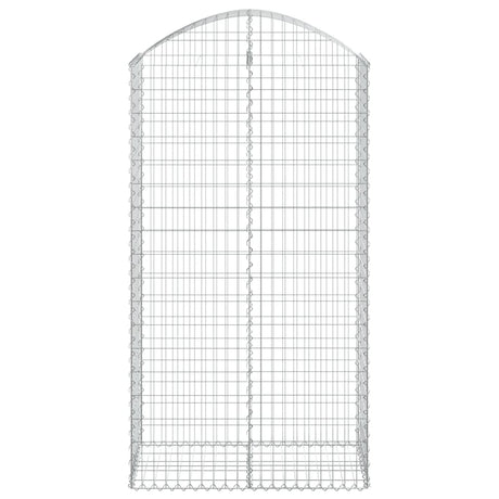 Vidaxx gabion voûté 100x50x180 200 cm en fer galvanisé