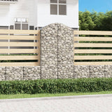 Vidaxx gabion voûté 100x50x180 200 cm en fer galvanisé