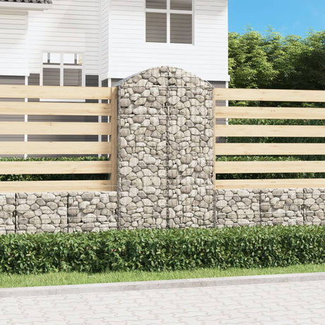 Vidaxx gabion voûté 100x50x180 200 cm en fer galvanisé