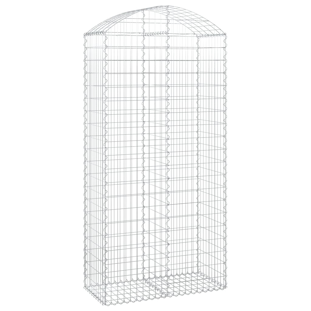 Vidaxx gabion voûté 100x50x200 220 cm en fer galvanisé