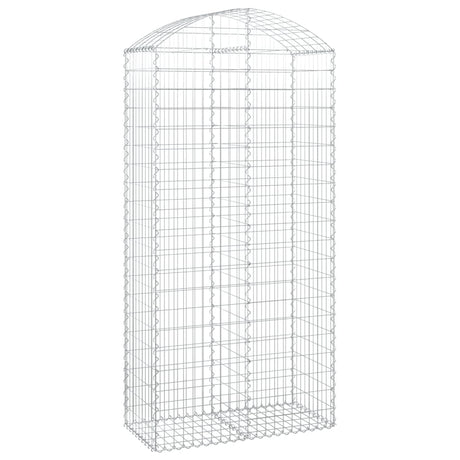 Vidaxx gabion voûté 100x50x200 220 cm en fer galvanisé