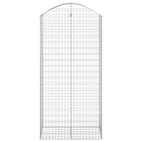 Vidaxx gabion voûté 100x50x200 220 cm en fer galvanisé