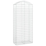 Vidaxx gabion voûté 100x50x220 240 cm en fer galvanisé
