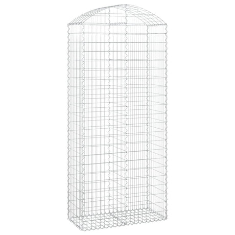 Vidaxx gabion voûté 100x50x220 240 cm en fer galvanisé