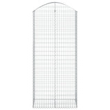 Vidaxx gabion voûté 100x50x220 240 cm en fer galvanisé