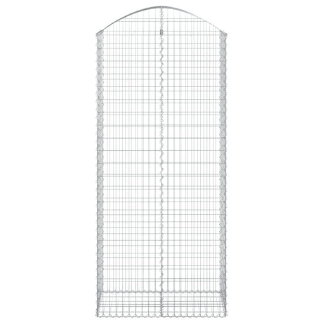 Vidaxx gabion voûté 100x50x220 240 cm en fer galvanisé