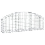 Vidaxx gabion voûté 150x30x40 60 cm en fer galvanisé