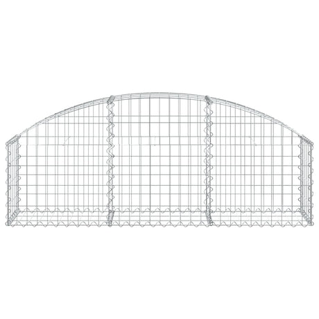 Vidaxx gabion voûté 150x30x40 60 cm en fer galvanisé