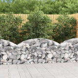 Vidaxx gabion voûté 150x30x60 80 cm en fer galvanisé