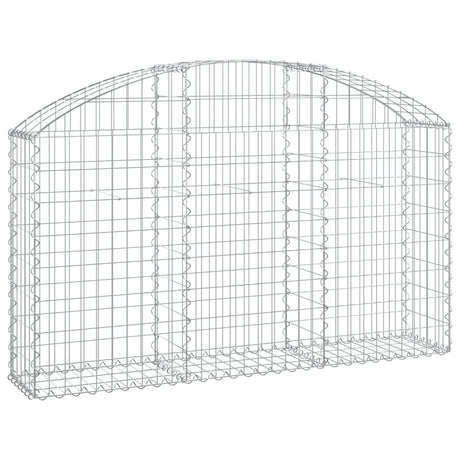 Vidaxx gabion voûté 150x30x80 100 cm en fer galvanisé