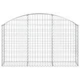 Vidaxx gabion voûté 150x30x80 100 cm en fer galvanisé