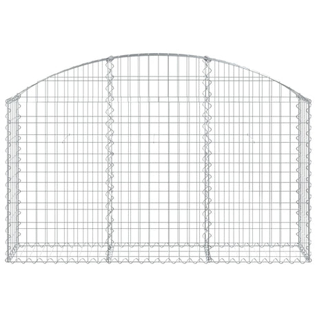 Vidaxx gabion voûté 150x30x80 100 cm en fer galvanisé