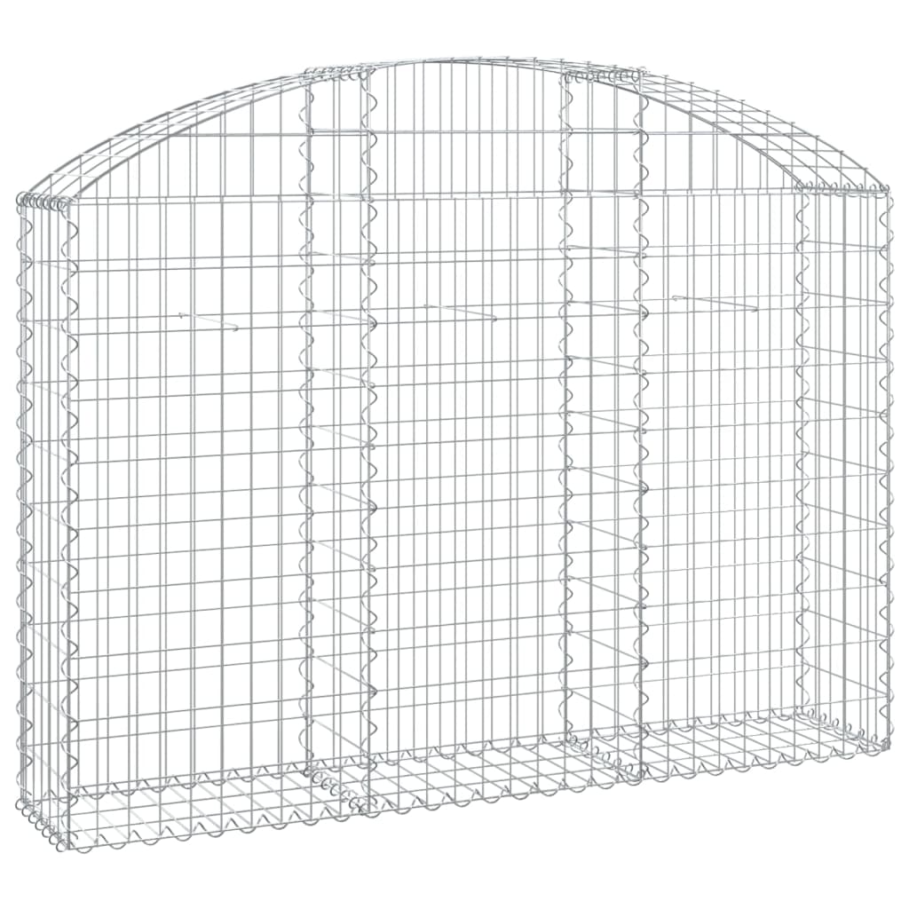 Vidaxx gabion voûté 150x30x100 120 cm en fer galvanisé