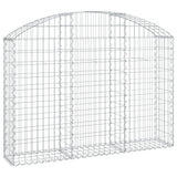 Vidaxx gabion voûté 150x30x100 120 cm en fer galvanisé