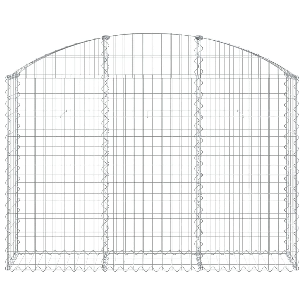 Vidaxx gabion voûté 150x30x100 120 cm en fer galvanisé