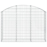 Vidaxx gabion voûté 150x30x100 120 cm en fer galvanisé