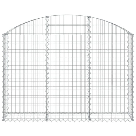 Vidaxx gabion voûté 150x30x100 120 cm en fer galvanisé