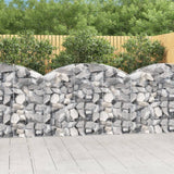 Vidaxx gabion voûté 150x30x100 120 cm en fer galvanisé