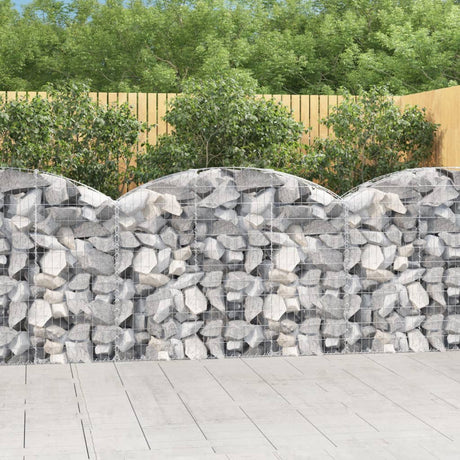Vidaxx gabion voûté 150x30x100 120 cm en fer galvanisé