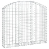 Vidaxx gabion voûté 150x30x120 140 cm en fer galvanisé