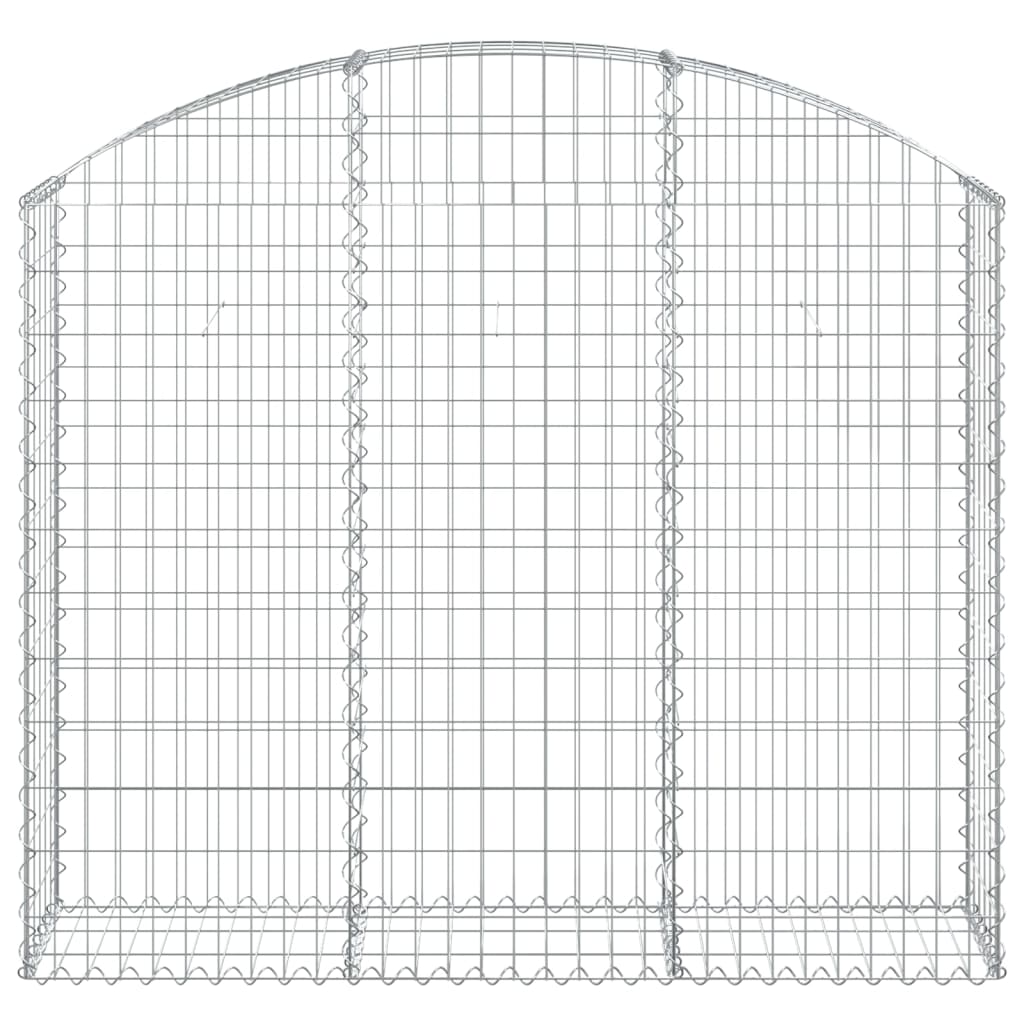 Vidaxx gabion voûté 150x30x120 140 cm en fer galvanisé