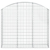Vidaxx gabion voûté 150x30x120 140 cm en fer galvanisé