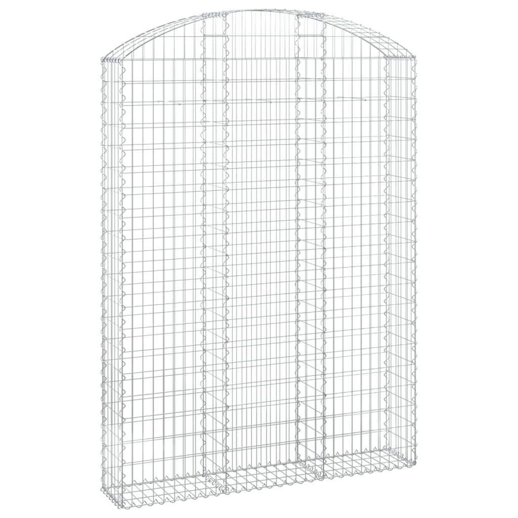 Vidaxx gabion voûté 150x30x200 220 cm en fer galvanisé