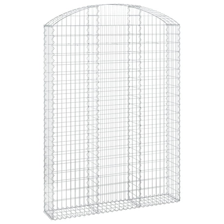 Vidaxx gabion voûté 150x30x200 220 cm en fer galvanisé