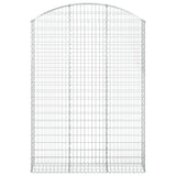 Vidaxx gabion voûté 150x30x200 220 cm en fer galvanisé