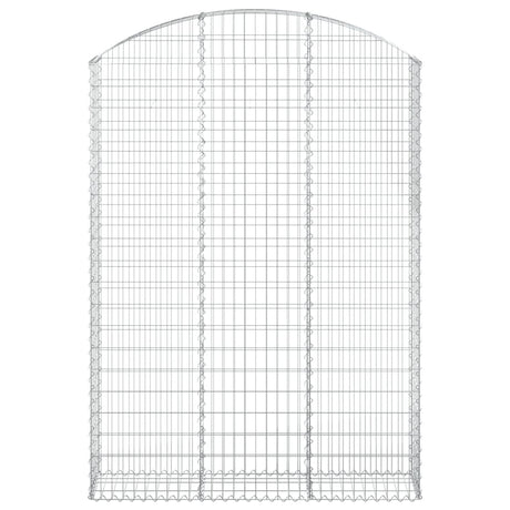 Vidaxx gabion voûté 150x30x200 220 cm en fer galvanisé