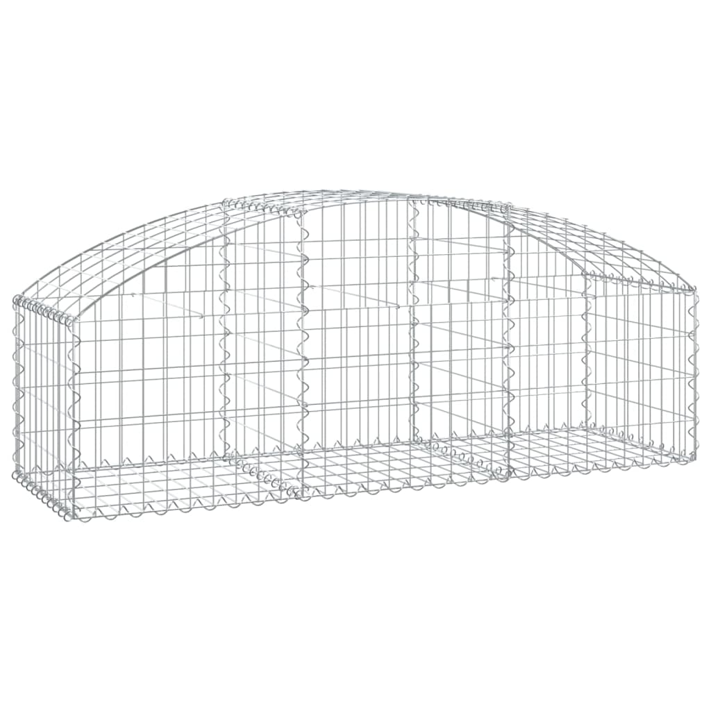 Vidaxx gabion voûté 150x50x40 60 cm en fer galvanisé