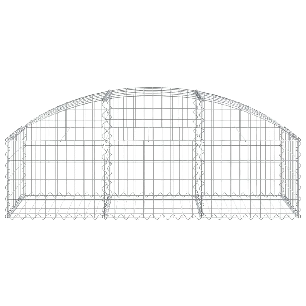 Vidaxx gabion voûté 150x50x40 60 cm en fer galvanisé