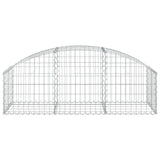 Vidaxx gabion voûté 150x50x40 60 cm en fer galvanisé