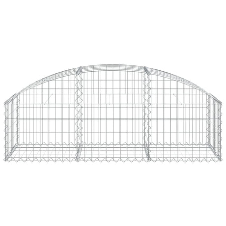 Vidaxx gabion voûté 150x50x40 60 cm en fer galvanisé