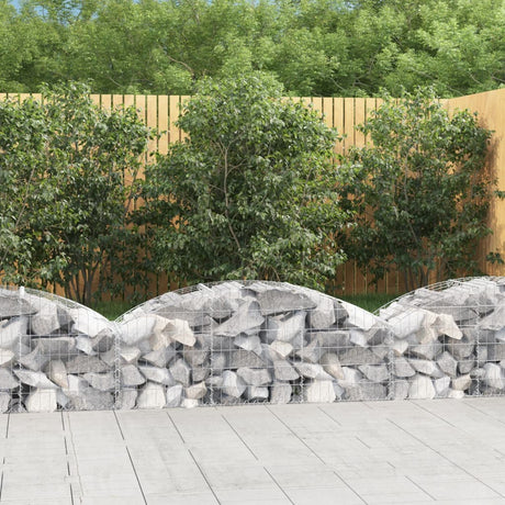 Vidaxx gabion voûté 150x50x40 60 cm en fer galvanisé