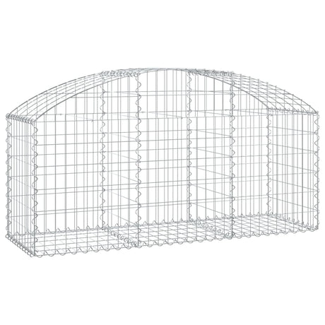 Vidaxx gabion voûté 150x50x60 80 cm en fer galvanisé