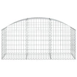 Vidaxx gabion voûté 150x50x60 80 cm en fer galvanisé