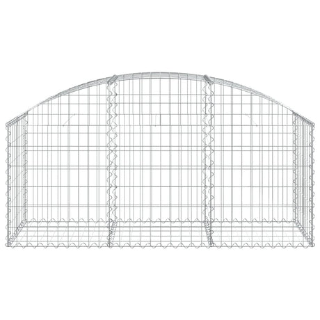 Vidaxx gabion voûté 150x50x60 80 cm en fer galvanisé